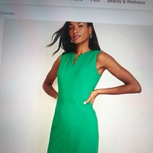 Ann Taylor split neck sheath dress sz 4